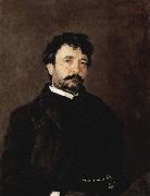 Valentin Serov Portrait of Italian singer Angelo Masini 1890 oil painting artist